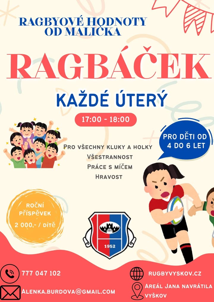 RAGBY PRO NEJMENŠÍ JE ZPĚT! ✨🏉