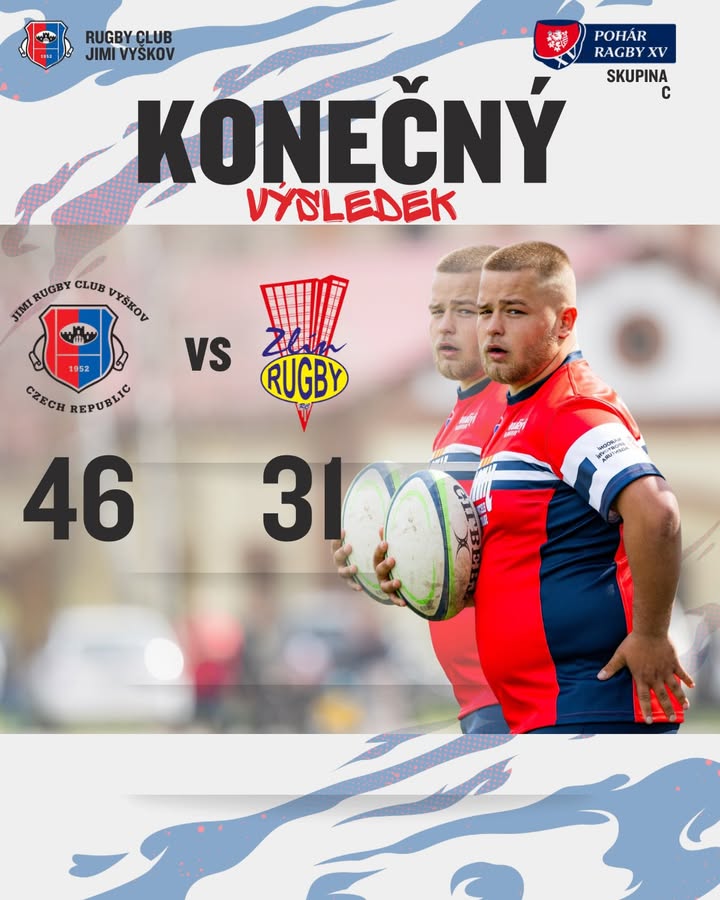 První zápas vyhráváme. 🏉✅